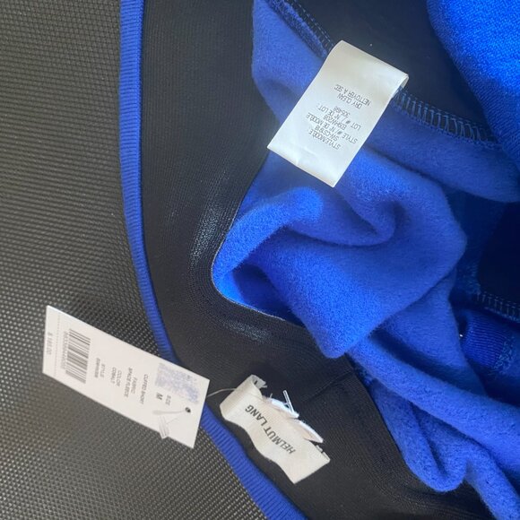 NWT HELMUT LANG Blue Cotton Blend Drawstring Sweat Track Shorts Size M $185 - Picture 5 of 5